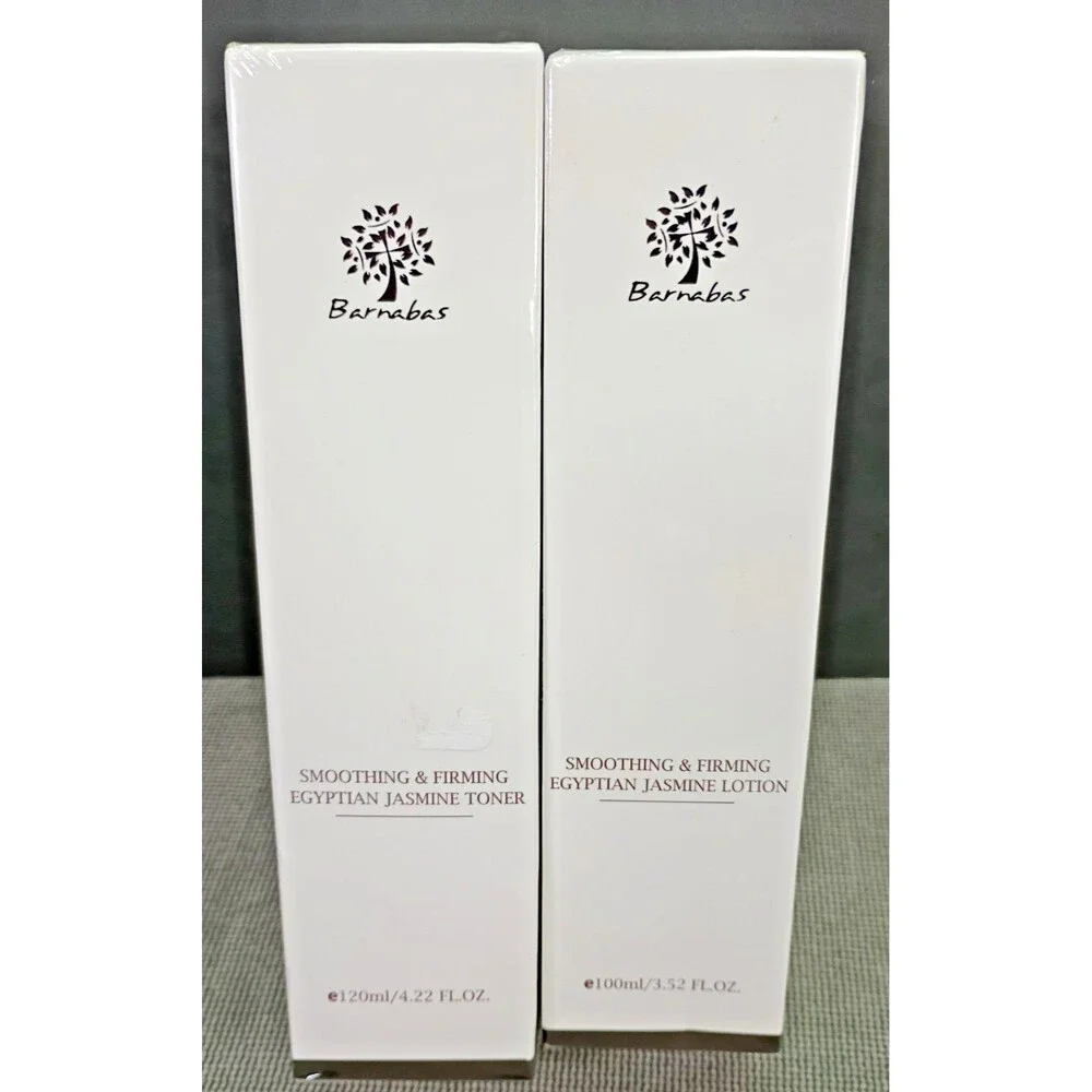 Barnabas Smoothing &Firming Egyptian Jasmine Toner & Lotion NEW
